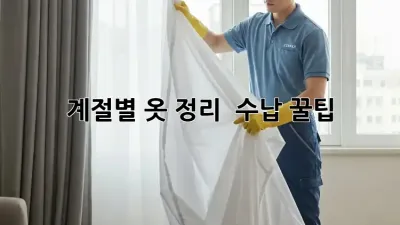 계절별 옷 정리 & 수납 꿀팁