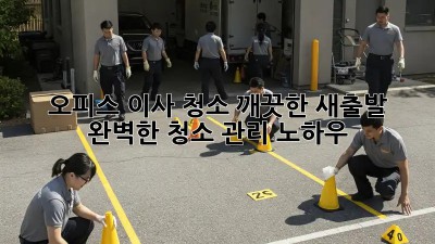 오피스 이사 청소: 깨끗한 새출발, 완벽한 청소 관리 노하우